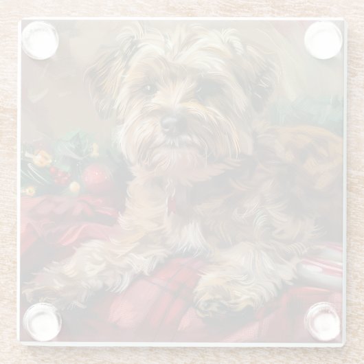 ヨーキポドッグクリスマスフェスティバル ガラスコースター (裏面)