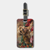 ヨーキポドッグクリスマスフェスティバル ラゲッジタグ (正面縦)