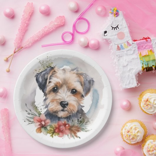 ヨーキポロクリスマスリースフェスティバルカップ ペーパープレート (パーティー)