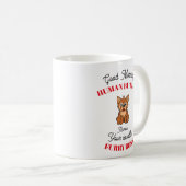 ヨーキーのカスタマイズ可能なヨーキー コーヒーマグカップ (正面右)