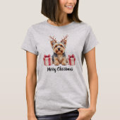 ヨーキーのトナカイ Tシャツ (正面)