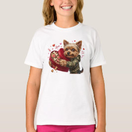 ヨーキーのバレンタインマグカップ | かわいいヨーキーギフト Tシャツ