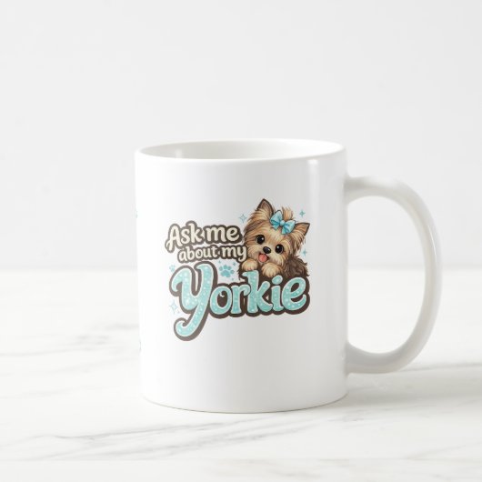 ヨーキーのマグカップ コーヒーマグカップ (右)