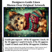 ヨーキーの犬のクリスマススウェターDS2LRデコパージュ 薄葉紙
