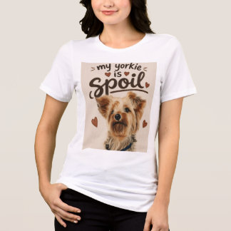 ヨーキーを甘やかすTシャツ トライブレンドTシャツ