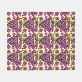 ヨーキーズ フリースブランケット (正面(横))