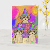 ヨーキープー カード (黄色い花)