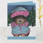 ヨーキープー カード (黄色い花)