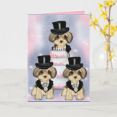 ヨーキープー カード (黄色い花)