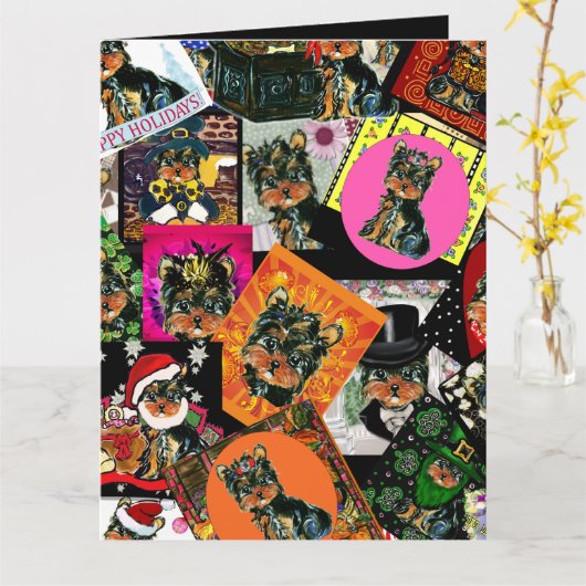 ヨーキープー カード (黄色い花)