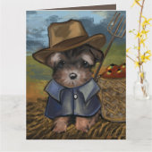 ヨーキープー カード (黄色い花)