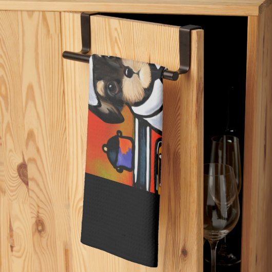 ヨーキープー キッチンタオル (三つ折り)