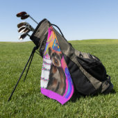 ヨーキープー ゴルフタオル (グリーン)