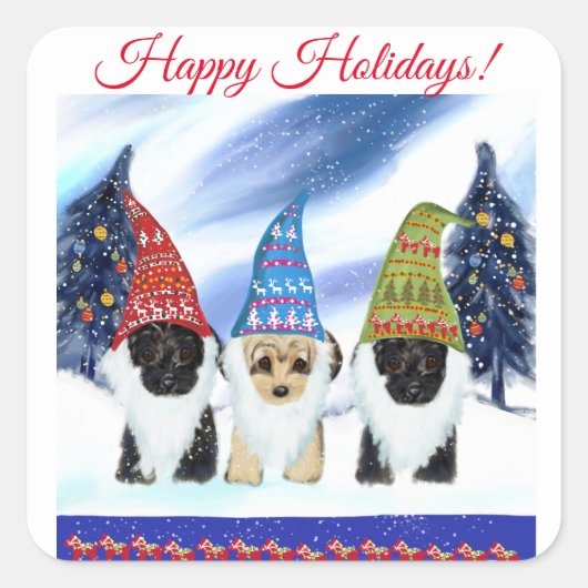 ヨーキープー スクエアシール (正面)