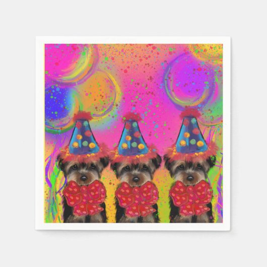 ヨーキープー スタンダードカクテルナプキン (正面)