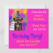 ヨーキープー パーティー 招待状 (正面)