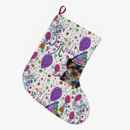 ヨーキープー ラージクリスマスストッキング