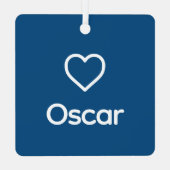 ヨーキーメモリアルカスタム ヨークシャーテリア 犬の名前 メタルオーナメント (裏面)