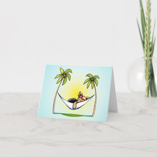 ヨーキ島のプリンセス フリースタイルアート ありがとうございます サンキューカード (正面)