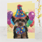 ヨーキ― カード (黄色い花)