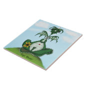 ヨーギおもしろいドラゴン絵画ズ タイル (側面)