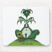 ヨーギおもしろいドラゴン絵画ズ マウスパッド (正面)