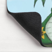 ヨーギおもしろいドラゴン絵画ズ マウスパッド (コーナー)