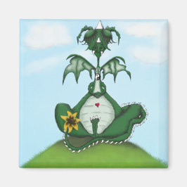 ヨーギおもしろいドラゴン絵画ズ マグネット