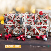 ヨークおもしろいシャーテリアクリスマスパターン ラッピングペーパー