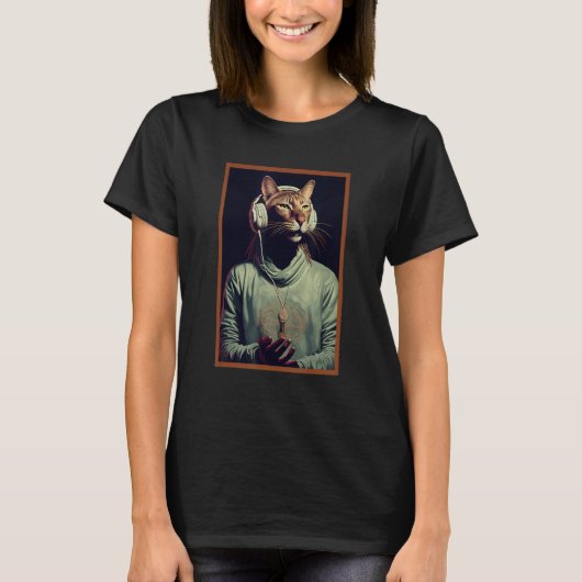 ヨークから猫を探す Tシャツ (正面)