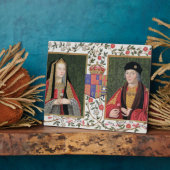 ヨークのエリザベスのダブルポートレート（1465年～1503年）a フォトプラーク (側面)