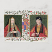 ヨークのエリザベスのダブルポートレート（1465年～1503年）a ポストカード (正面)
