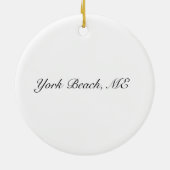 ヨークのビーチのオーナメント セラミックオーナメント (裏面)
