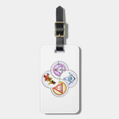 ヨークの儀式のデジタル風車 ラゲッジタグ (正面縦)