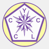 ヨークの儀式の主権大学ステッカー ラウンドシール (正面)