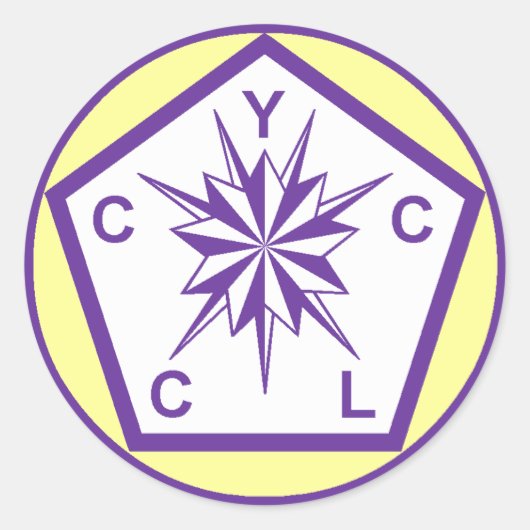 ヨークの儀式の主権大学ステッカー ラウンドシール (正面)