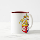 ヨークの儀式の盾 ツートーンマグカップ (正面右)