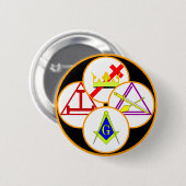 ヨークの儀式の石大工 缶バッジ (正面&裏面)