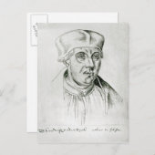 ヨークの枢機卿トーマス・ウルジーの肖像 ポストカード (正面/裏面)