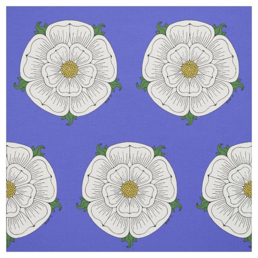 ヨークの白いバラ ファブリック (見本)