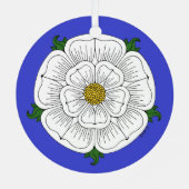 ヨークの白いバラ メタルオーナメント (裏面)