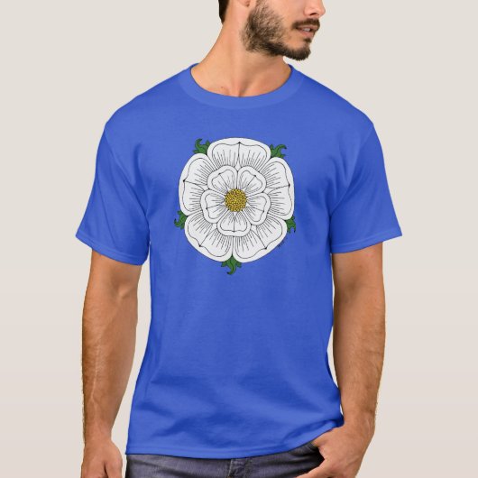 ヨークの白バラ Tシャツ (正面)