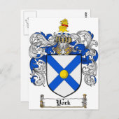 ヨークの紋章 / ヨーク家の家紋 ポストカード (正面/裏面)