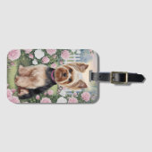 ヨークエレガントシャーテリアバラガーデンズ絵を描 ラゲッジタグ (正面横)