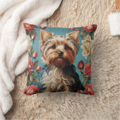 ヨークエレガントシャーテリアポートレートバラガーデン クッション (ブランケット)