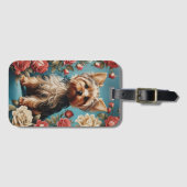 ヨークエレガントシャーテリアポートレートバラガーデン ラゲッジタグ (正面横)