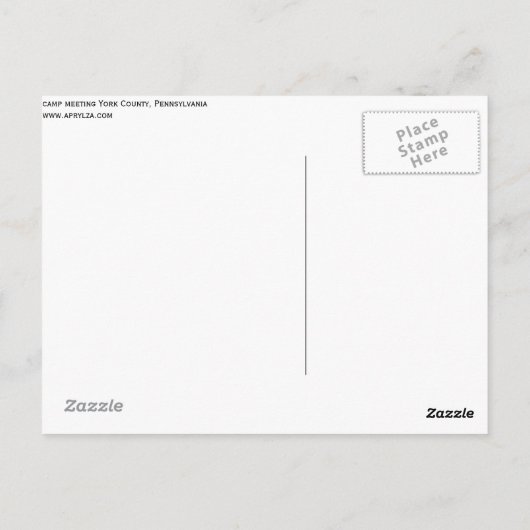 ヨークカウンティキャンプミーティング ポストカード (裏面)