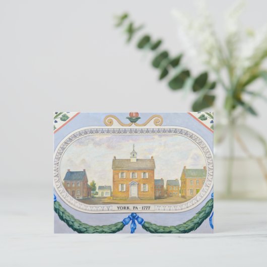 ヨークカウンティコートハウス1777 ポストカード (スタンド正面)