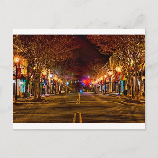 ヨークサウスカロリナホワイトバラシティクリスマスライト シーズンポストカード (正面)