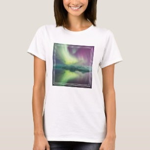 ヨークサルスラン氷河湖のオーロラ Tシャツ